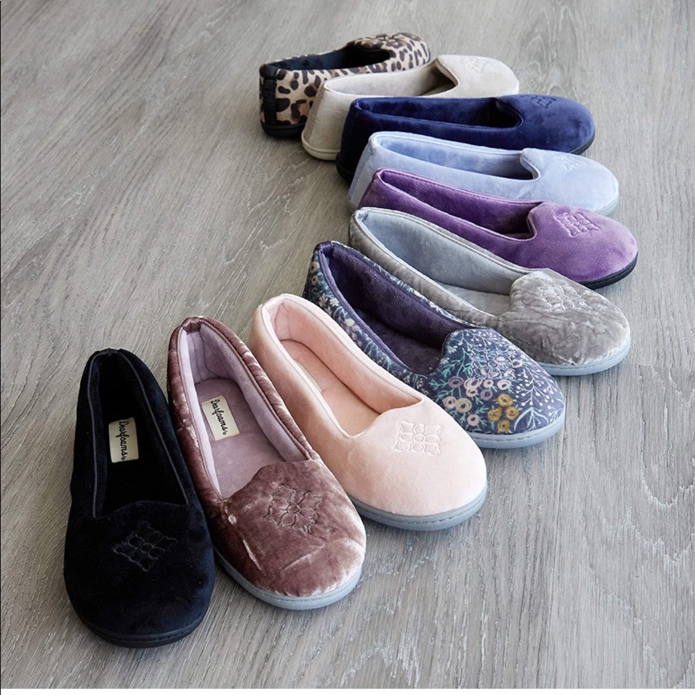 Dearfoams Microfiber Slipper Size Large WIDE width